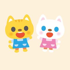 FFCA (FFCA)さんの2匹のねこのキャラクターデザインへの提案