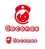watahiroさんの「ココでがんばる」ナースと女性のwebメディア「Coconas【ココナス】」のロゴへの提案