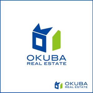 smileblueさんの地元に密着した不動産営業会社「おくば不動産」のロゴへの提案