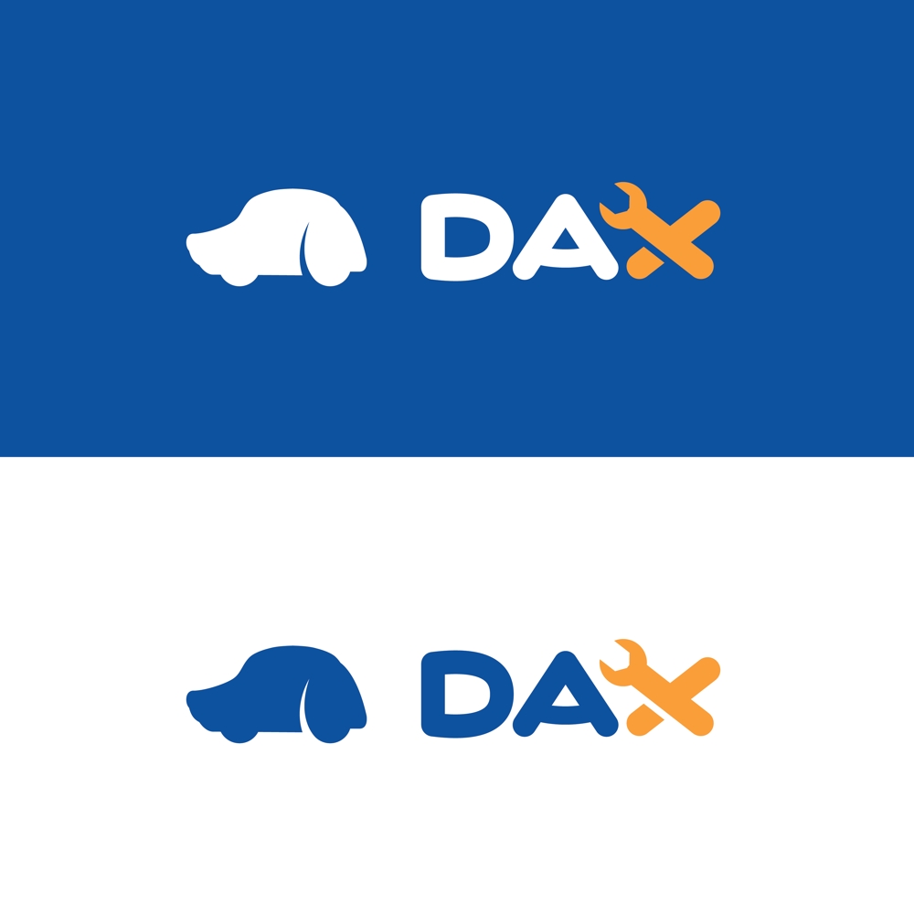 車両販売・板金塗装修理の「株式会社DAX」のロゴマーク