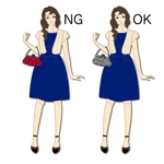 tomo_acu (tomo_acu)さんのパーティードレスを着た女性のイラストへの提案