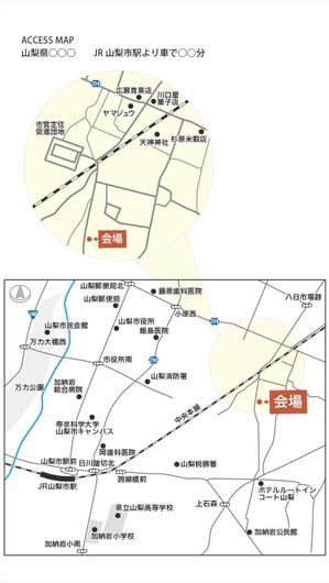 さんのOPEN見学会チラシ用の現場案内図の作成への提案