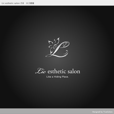 TrueColors (TrueColors)さんのエステティックサロン「Lic esthetic salon」のロゴへの提案