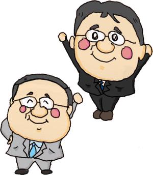 かんはる (kagezero)さんのゆるキャラ人物イラスト2名分への提案