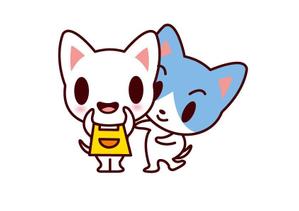 marukei (marukei)さんの2匹のねこのキャラクターデザインへの提案