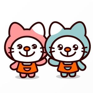 Jelly (Jelly)さんの2匹のねこのキャラクターデザインへの提案