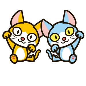 THE_watanabakery (the_watanabakery)さんの2匹のねこのキャラクターデザインへの提案