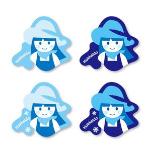 Rays_D (Rays)さんの北海道の地図をモチーフにした可愛いイラストへの提案