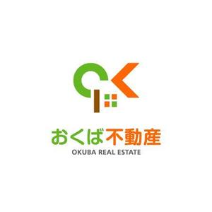 Thunder Gate design (kinryuzan)さんの地元に密着した不動産営業会社「おくば不動産」のロゴへの提案