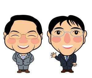 ハートオブマインド (heart_of_mind)さんのゆるキャラ人物イラスト2名分への提案
