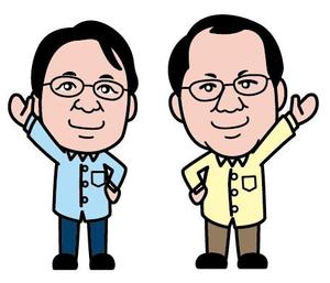 toko18 (toko18)さんのゆるキャラ人物イラスト2名分への提案