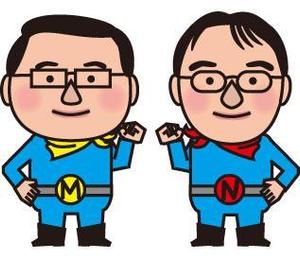 tunsyuasaさんのゆるキャラ人物イラスト2名分への提案