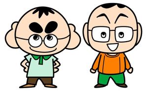 株式会社エルエルパレス／岩気裕司 (elpiy)さんのゆるキャラ人物イラスト2名分への提案
