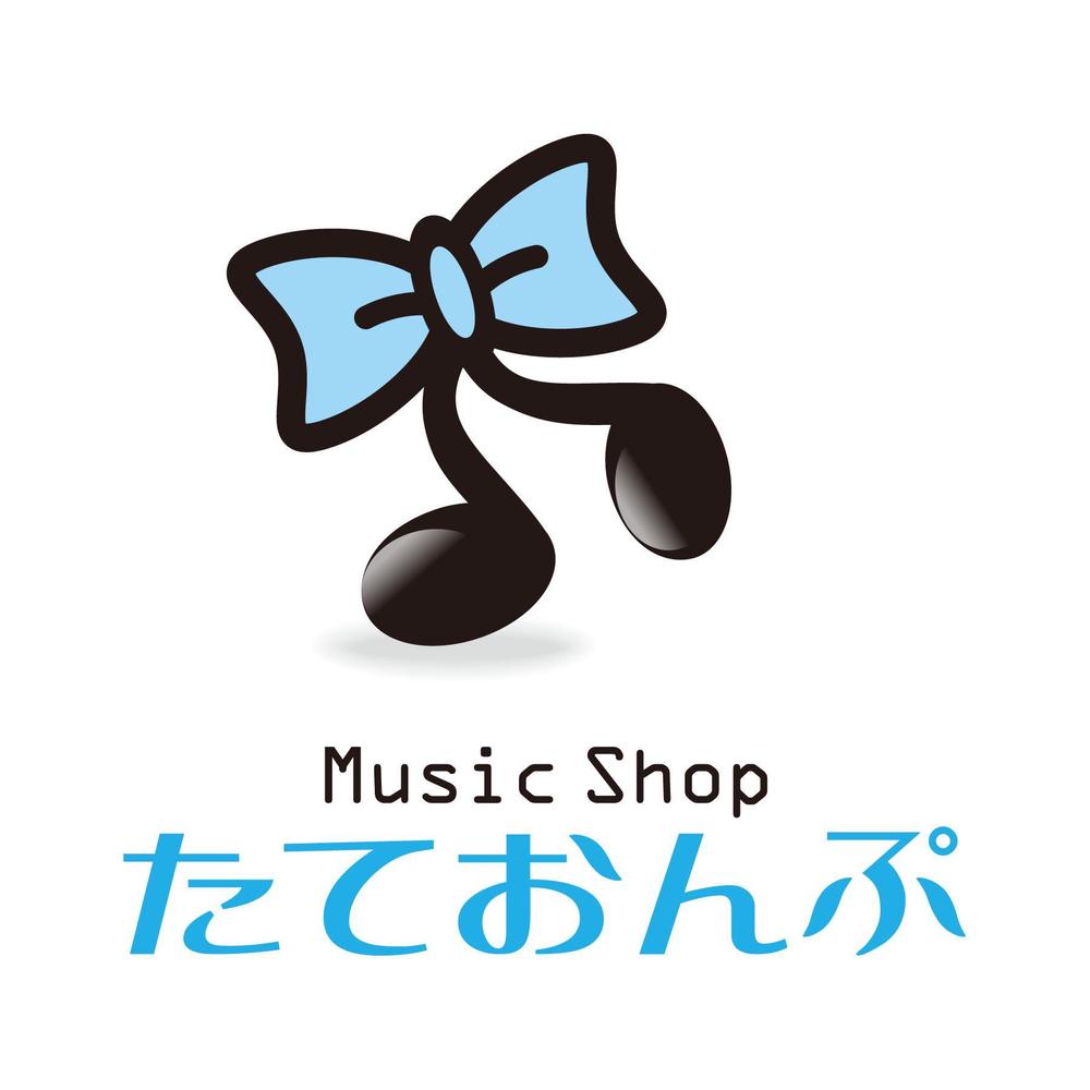 楽天Shop　Music　Shop　たておんぷ　のロゴマーク