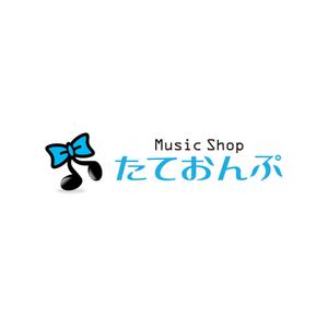 creyonさんの楽天Shop　Music　Shop　たておんぷ　のロゴマークへの提案