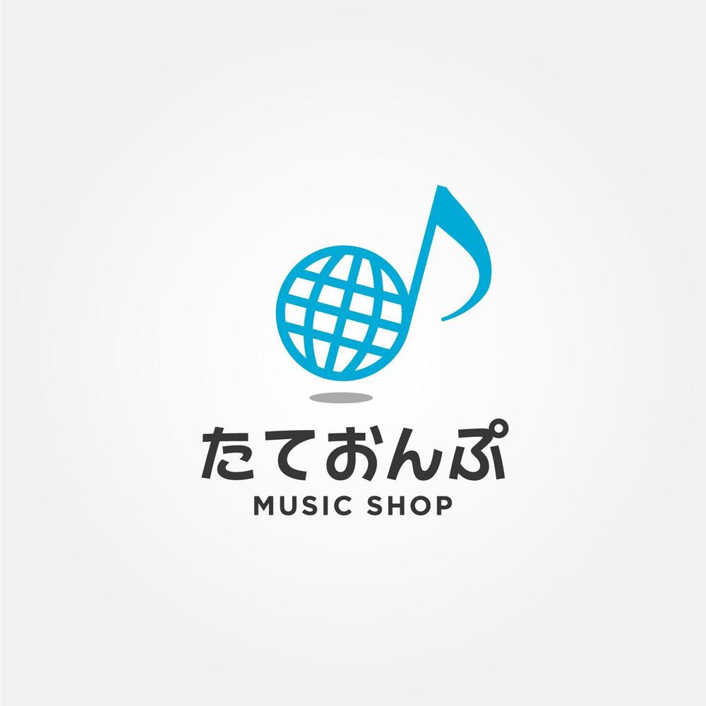 楽天Shop　Music　Shop　たておんぷ　のロゴマーク