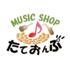 WALLABY GAMES  ()さんの楽天Shop　Music　Shop　たておんぷ　のロゴマークへの提案