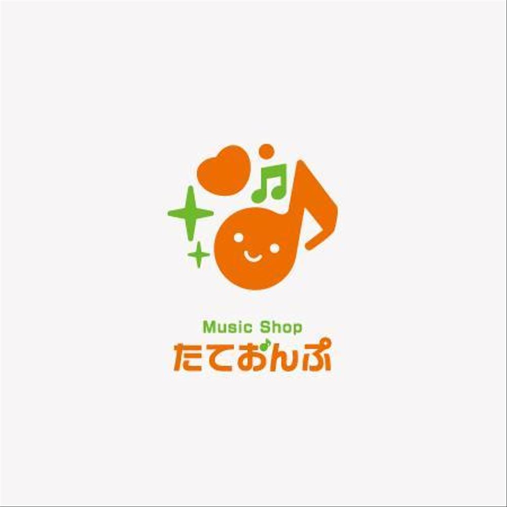 楽天Shop　Music　Shop　たておんぷ　のロゴマーク