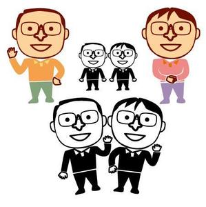 peckerさんのゆるキャラ人物イラスト2名分への提案
