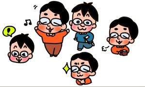 似顔絵ほんわか堂 (nigaoekayo)さんのゆるキャラ人物イラスト2名分への提案