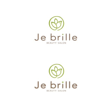 MOMOTARO (MOMOTARO)さんのまつげエクステンション&ネイルサロン「Je brille」のロゴへの提案