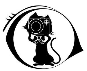 kazu_pyon ()さんの名刺の挿絵　猫とカメラのシルエットイラストへの提案