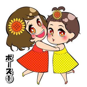 KANAE (kanae-illust)さんの娘のキャラクターデザイン（似顔絵）への提案