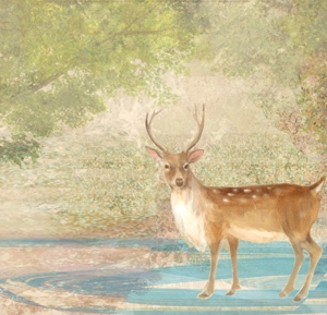 日本画タッチの雄の日本鹿イラスト募集の事例 実績 提案一覧 Id 5264 イラスト制作の仕事 クラウドソーシング ランサーズ