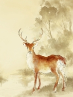 日本画タッチの雄の日本鹿イラスト募集の事例 実績 提案一覧 Id