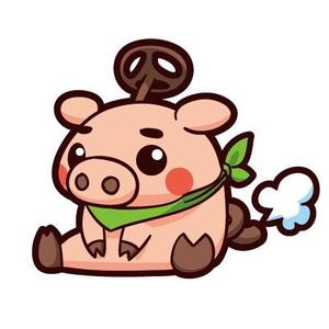 原田保仁 (fukudayasuhito01)さんのドライブ×豚（ブー）を組み合わせたイメージキャラクター「ドライブゥ」のキャラクターデザインへの提案