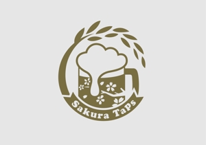 Shota Chiba (chi-ba17)さんのクラフトビールとコーヒーのカフェ「Sakura Taps」のロゴへの提案