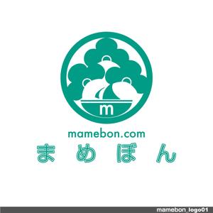 jinsoraさんの豆盆栽ショップ『まめぼん（mamebon.com）』のロゴへの提案