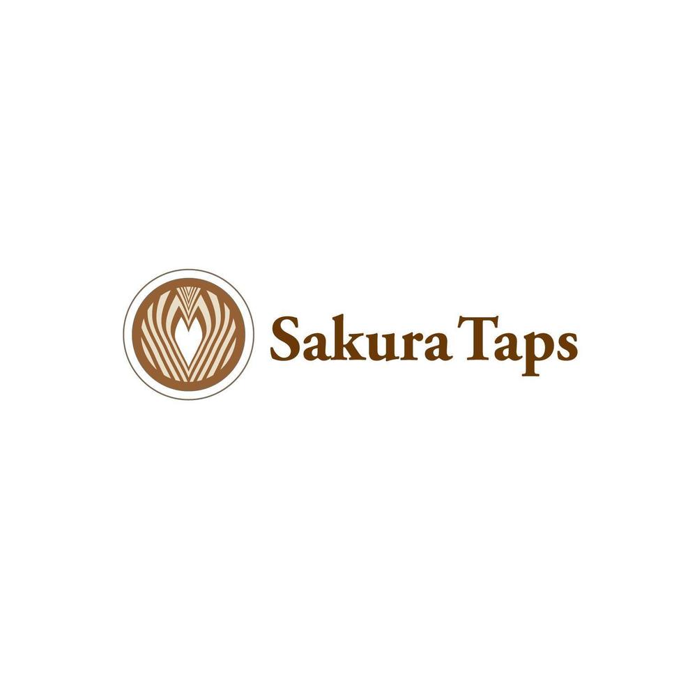 クラフトビールとコーヒーのカフェ「Sakura Taps」のロゴ