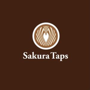 satorihiraitaさんのクラフトビールとコーヒーのカフェ「Sakura Taps」のロゴへの提案