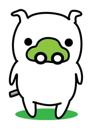 しらかわ (bon-s)さんのドライブ×豚（ブー）を組み合わせたイメージキャラクター「ドライブゥ」のキャラクターデザインへの提案
