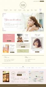 畠山美奈子 (kodaxx)さんの新規サイト「女性向けヘアサロン」のTOPデザインへの提案