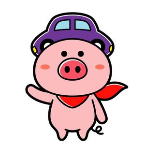 pastelさんのドライブ×豚（ブー）を組み合わせたイメージキャラクター「ドライブゥ」のキャラクターデザインへの提案