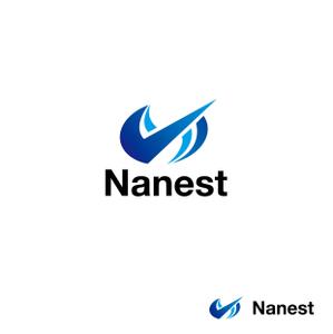 smileblueさんの新会社「Nanest」のロゴ作成への提案