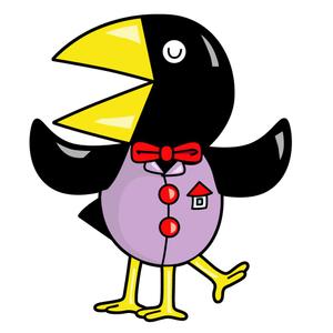 （株）CREON (sombra_y_sol)さんのカラス（八咫烏）のキャラクターデザインへの提案
