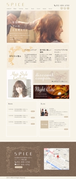coma_design (coma_design)さんの名古屋「30代女性向けヘアサロン」リニューアルのTOPページデザインへの提案