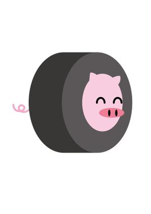 poco (poco_design)さんのドライブ×豚（ブー）を組み合わせたイメージキャラクター「ドライブゥ」のキャラクターデザインへの提案