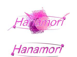 studio-NEO-StainedGlasst (studio-neo-k)さんの女性向けアパレルブランド「Hanamoli」のロゴへの提案