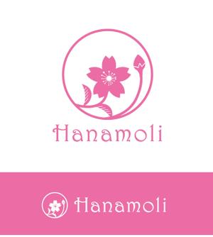 watahiroさんの女性向けアパレルブランド「Hanamoli」のロゴへの提案