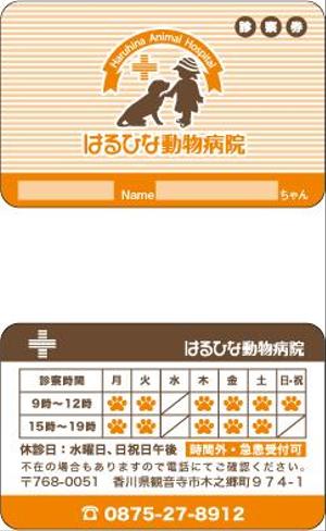 なつこ (kwnntk)さんの動物病院の診察券制作への提案