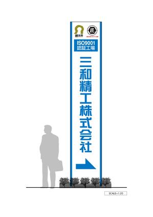 spice (spice)さんの精密ネジ部品製造販売 「三和精工」の看板への提案