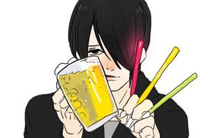 たまごやき (somed)さんのフリーライター「カテーテルINAGAKI」のプロフィール用似顔絵イラストへの提案
