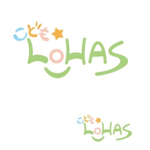 suzurinさんの育児中のママ向け自然育児情報サイト「こども☆LOHAS」のロゴへの提案