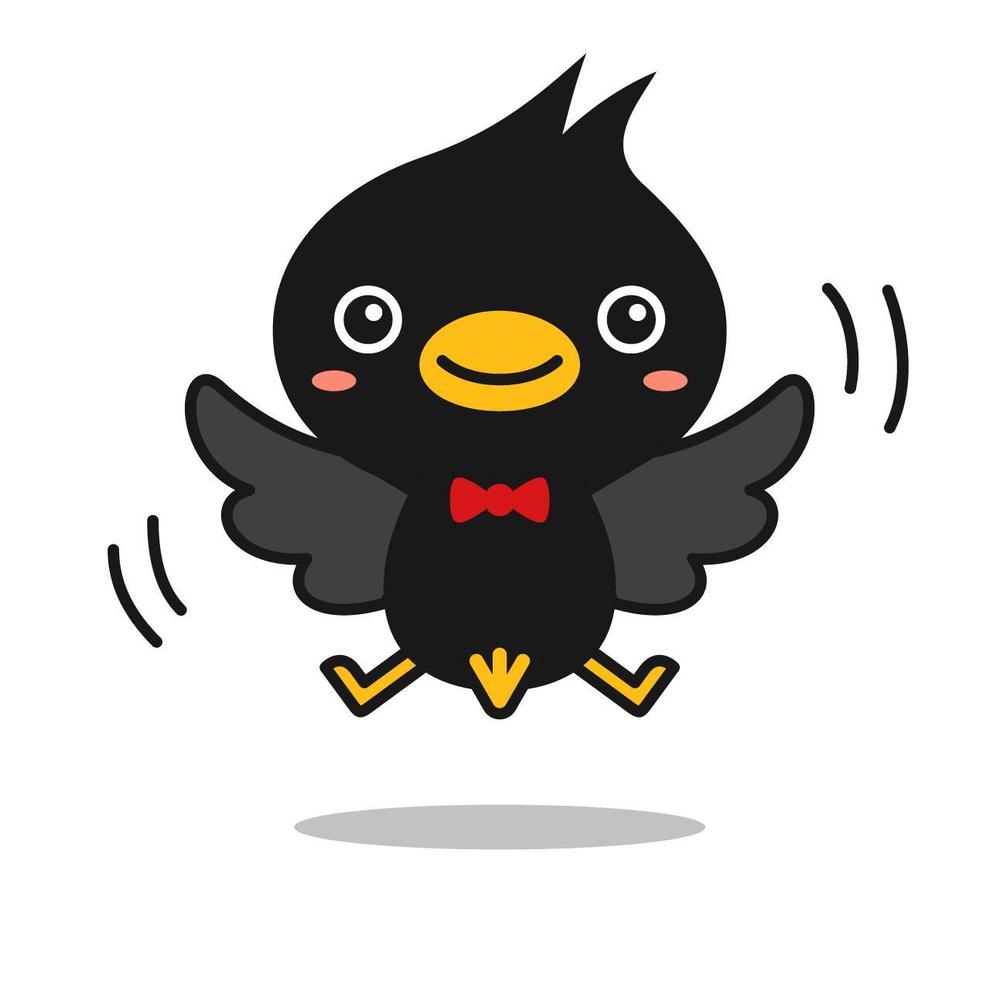 カラス（八咫烏）のキャラクターデザイン