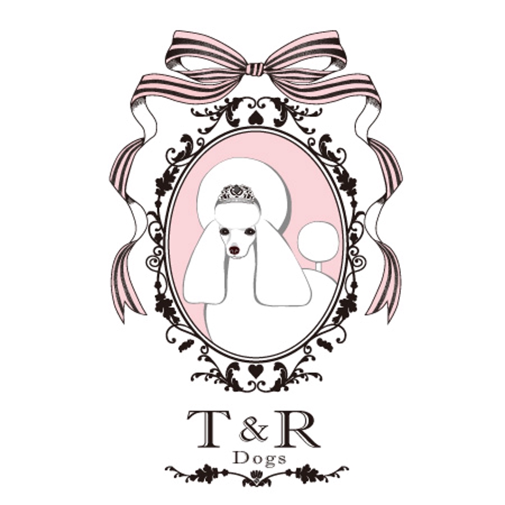 トリミングサロン『T&R Dogs』のロゴ