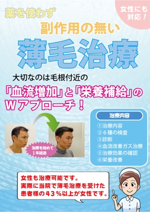 松五郎デザイン (mattin0703)さんの美容クリニック内に掲示するA4ポスターのデザイン依頼（継続依頼有）への提案